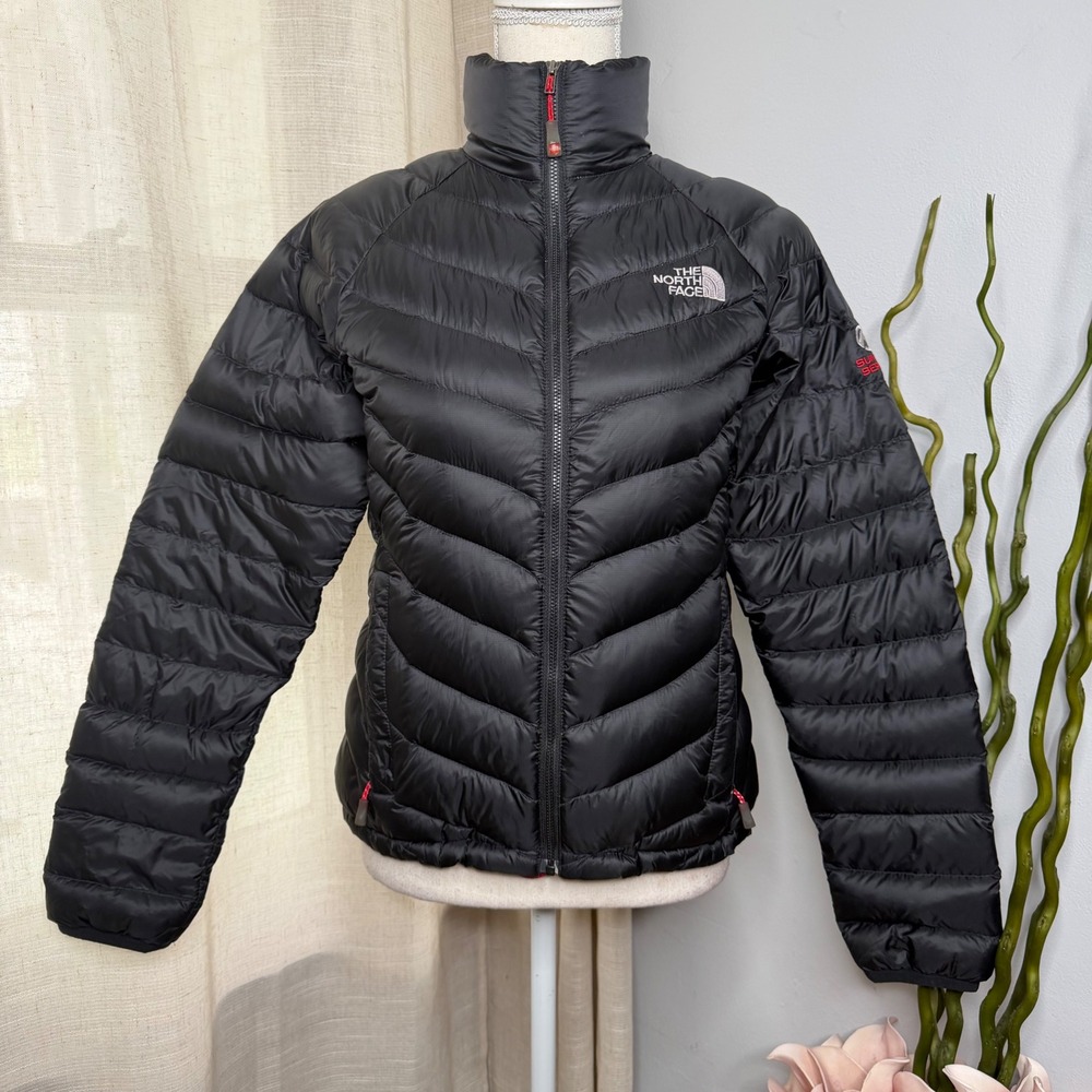 North Face Summit Series 800 Down Puffer Jacket‎ Black Pertex Women's Size SMALL